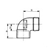Conex Bänninger Kolano 90° Brąz do lutowania 22x1/2″ GZ 4092G022004000